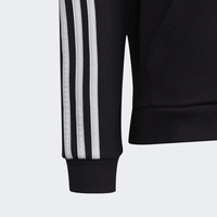 BLUZA JUNIOR ADIDAS 3-STRIPES FULL-ZIP CZARNA GE0950