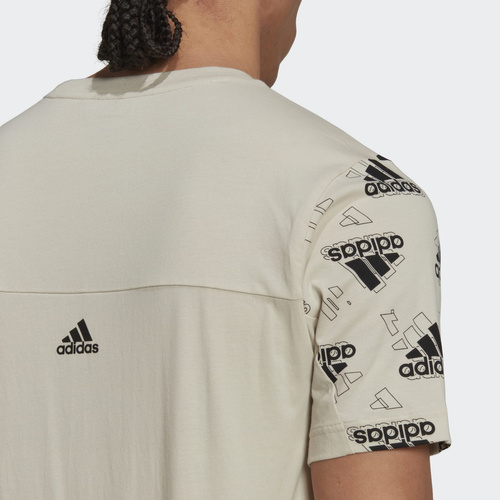 KOSZULKA MĘSKA ADIDAS STADIUM GRAPHICS TEE BEŻOWA HK2231