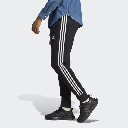 Spodnie męskie adidas Essentials French Terry Tapered Cuff 3-Stripes Pants HA4337