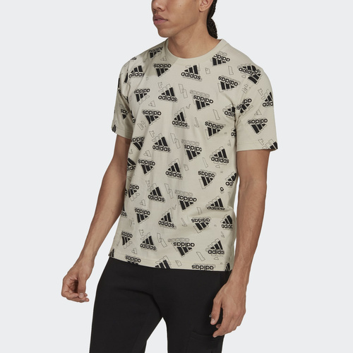 KOSZULKA MĘSKA ADIDAS STADIUM GRAPHICS TEE BEŻOWA HK2231