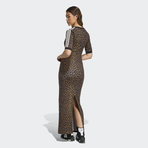 Sukienka adidas Leopard V-Neck Maxi JW2773