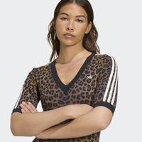 Sukienka adidas Leopard V-Neck Maxi JW2773