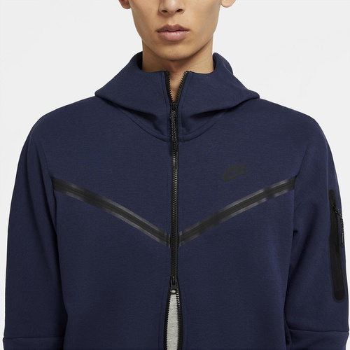 BLUZA MĘSKA NIKE NIKE SPORTSWEAR TECH FLEECE HOODIE FULL-ZIP NIEBIESKA CU4489-410
