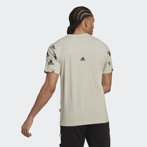 KOSZULKA MĘSKA ADIDAS STADIUM GRAPHICS TEE BEŻOWA HK2231