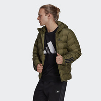 KURTKA MĘSKA ADIDAS ITAVIC 3-STRIPES MIDWEIGHT HOODED JACKET ZIELONA GT1677