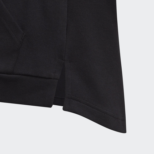 BLUZA JUNIOR ADIDAS 3-STRIPES FULL-ZIP CZARNA GE0950