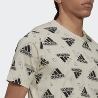KOSZULKA MĘSKA ADIDAS STADIUM GRAPHICS TEE BEŻOWA HK2231