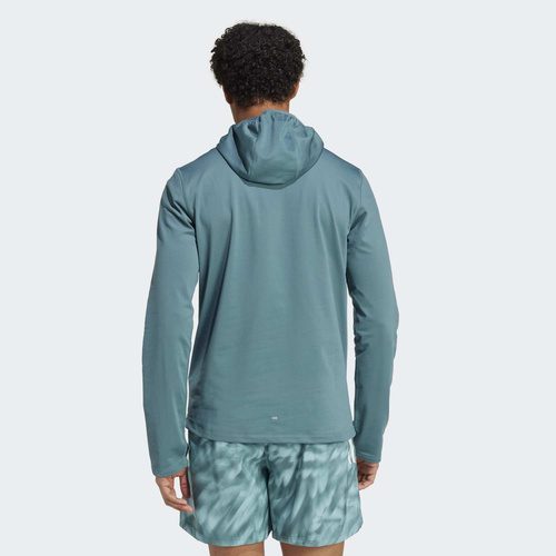 Bluza męska adidas Own The Run Winterized Hooded Half-Zip JW9655