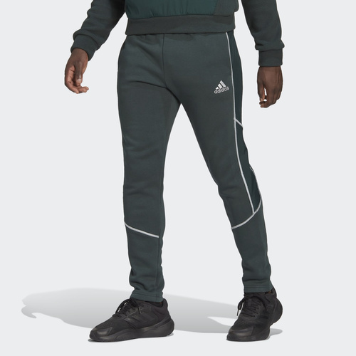 Spodnie męskie adidas Essentials Reflect-In-The-Dark Fleece Pants zielone HL6926