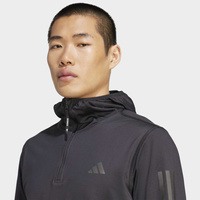 Bluza męska adidas Own The Run Winterized Hooded Half-Zip JN6378