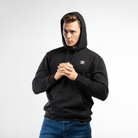 BLUZA MĘSKA ADIDAS ADICOLOR ESSENTIALS TREFOIL HOODIE CZARNA H34652
