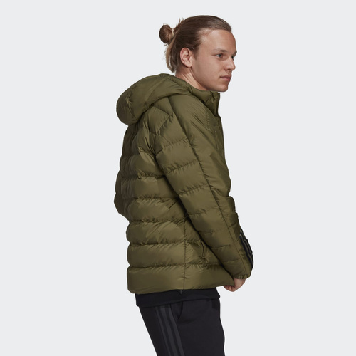 KURTKA MĘSKA ADIDAS ITAVIC 3-STRIPES MIDWEIGHT HOODED JACKET ZIELONA GT1677