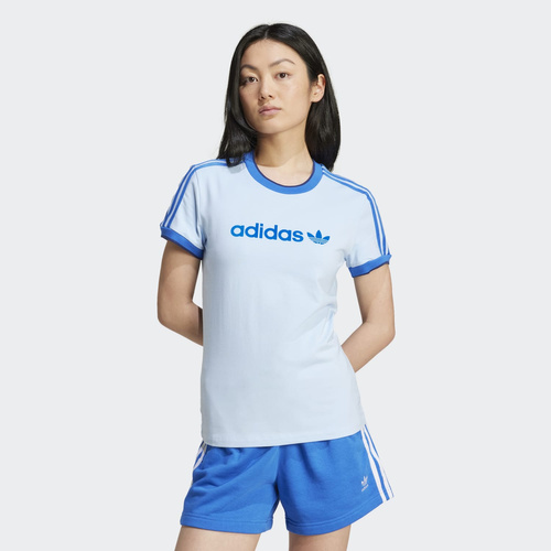 Koszulka damska adidas Graphic Badge Slim 3-Stripes IZ2674