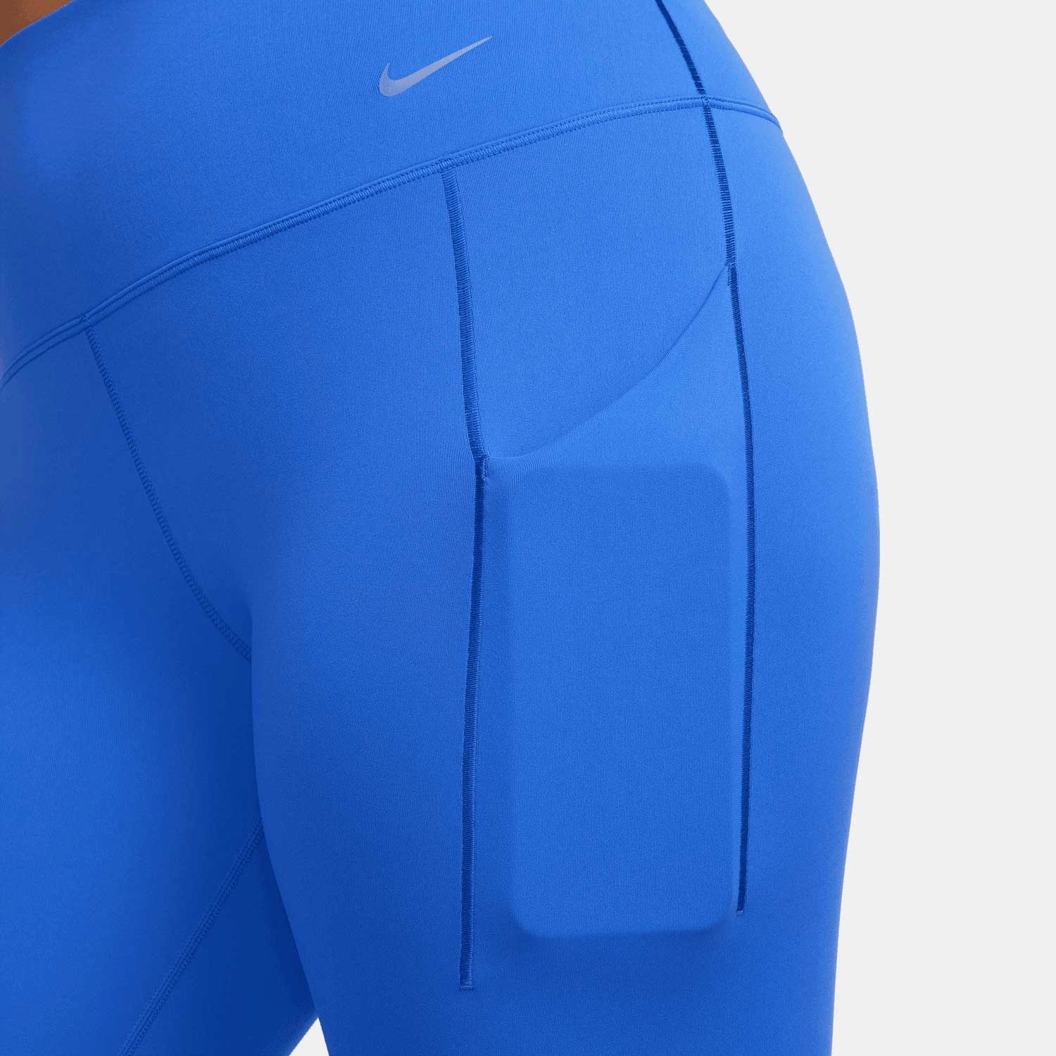 Damskie legginsy o pełnej długości z wysokim stanem i kieszeniami  zapewniające średnie wsparcie Nike Universa
